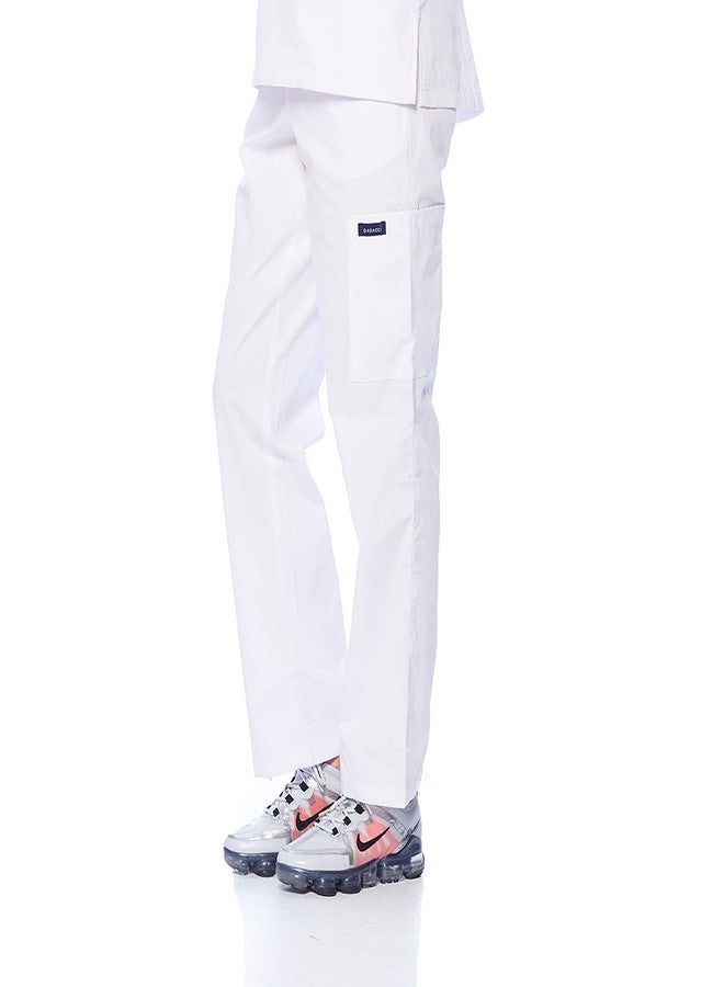 Dagacci Medical Uniform Dagacci Scrubs Medical Uniform Women and Men Unisex Scrubs Pants Medical Scrubs Pants Medium White - Image 3